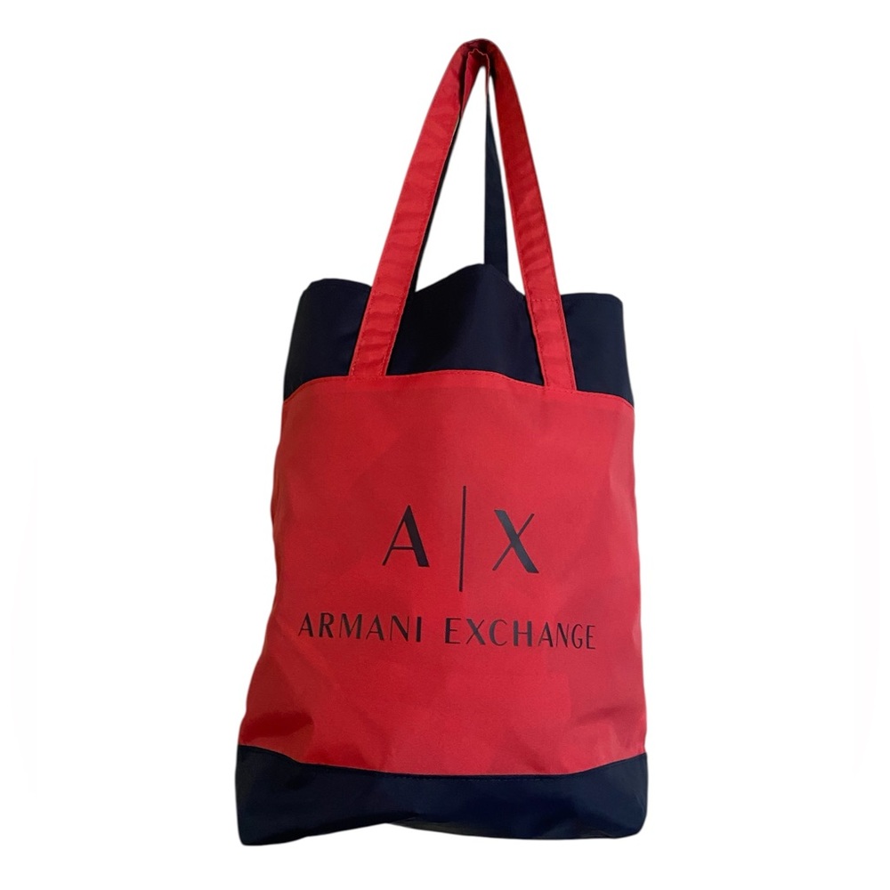 Armani Exchange Two-Tone Red Tote